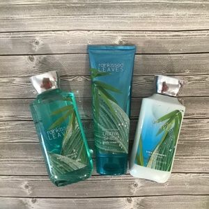 Bath & Body Works Rain-kissed leaves 3 piece set